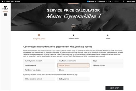 jaeger lecoultre price calculator.